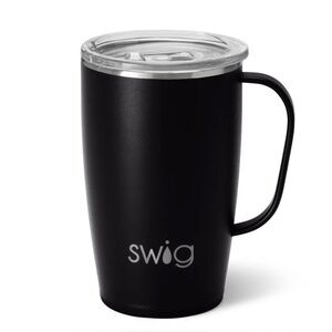 Swig Life Matte Black 18oz Insulated Travel Mug